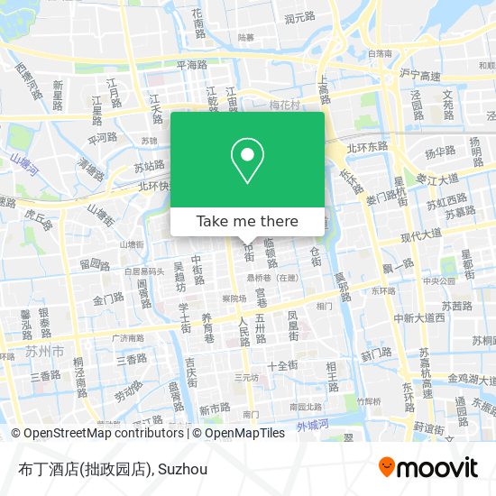 布丁酒店(拙政园店) map