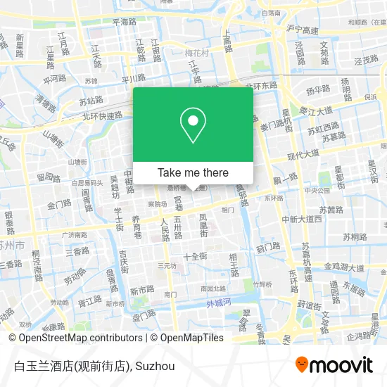 白玉兰酒店(观前街店) map