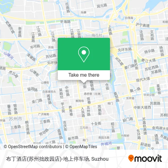 布丁酒店(苏州拙政园店)-地上停车场 map