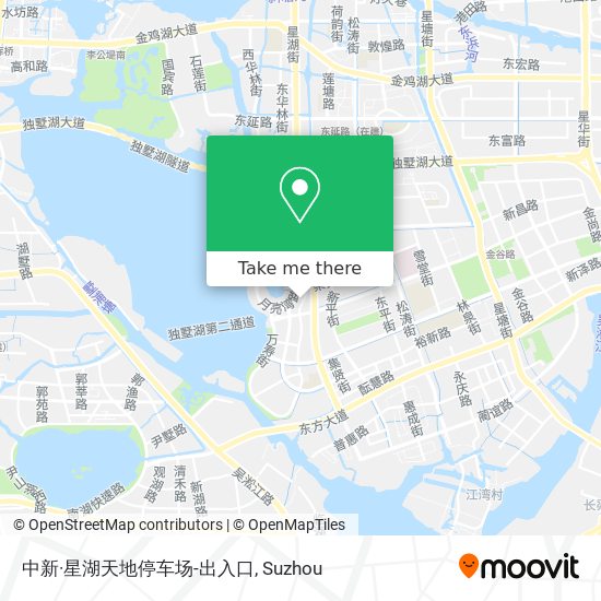 中新·星湖天地停车场-出入口 map