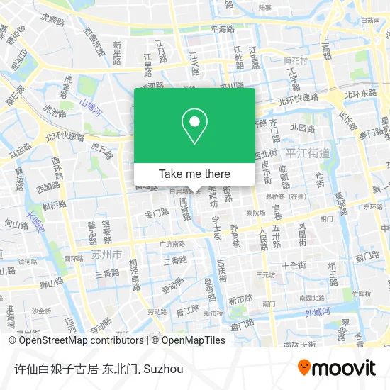 许仙白娘子古居-东北门 map