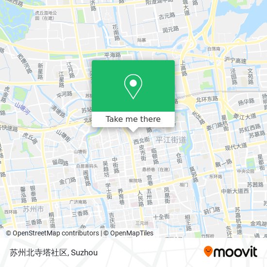 苏州北寺塔社区 map