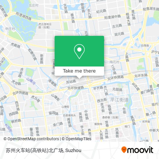 苏州火车站(高铁站)北广场 map