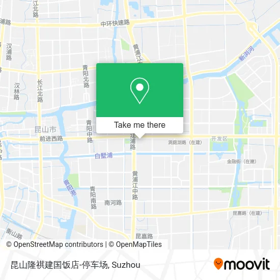 昆山隆祺建国饭店-停车场 map
