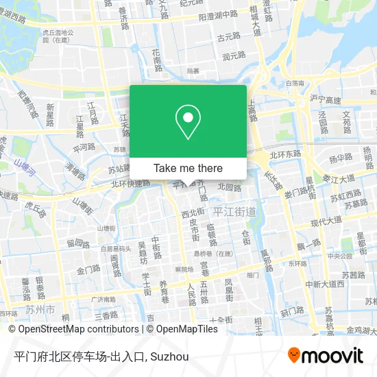 平门府北区停车场-出入口 map