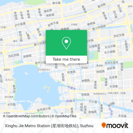 Xinghu Jie Metro Station (星湖街地铁站) map