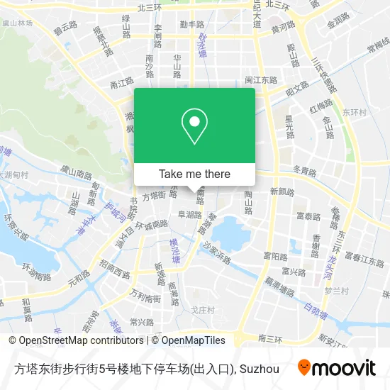 方塔东街步行街5号楼地下停车场(出入口) map