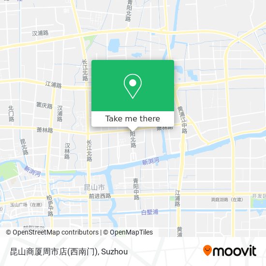 昆山商厦周市店(西南门) map