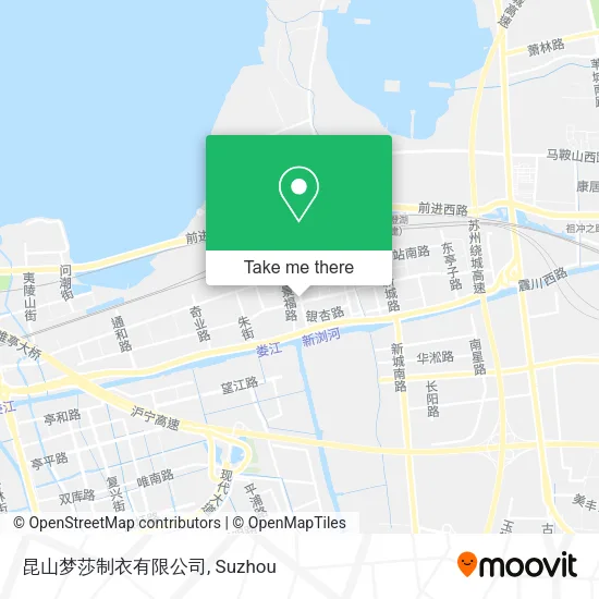昆山梦莎制衣有限公司 map
