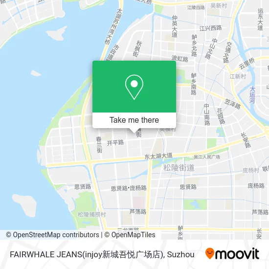 FAIRWHALE JEANS(injoy新城吾悦广场店) map