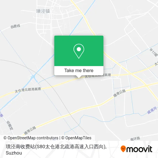 璜泾南收费站(S80太仓港北疏港高速入口西向) map
