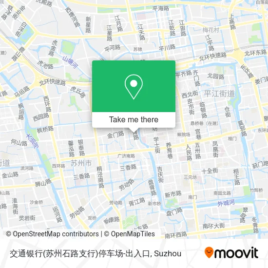 交通银行(苏州石路支行)停车场-出入口 map