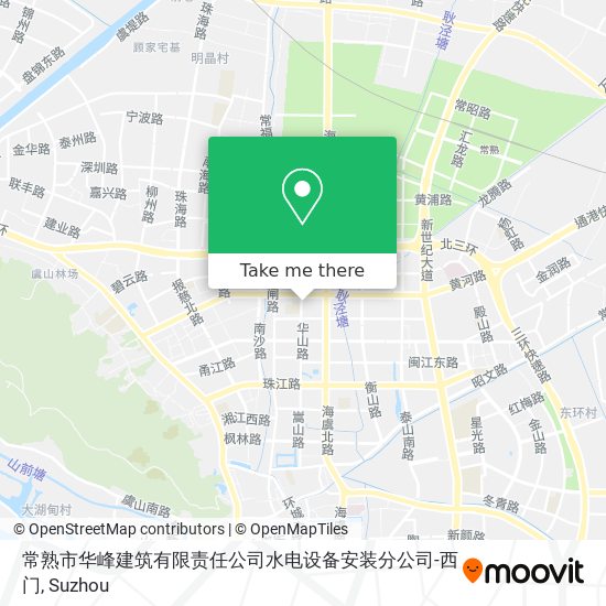 常熟市华峰建筑有限责任公司水电设备安装分公司-西门 map