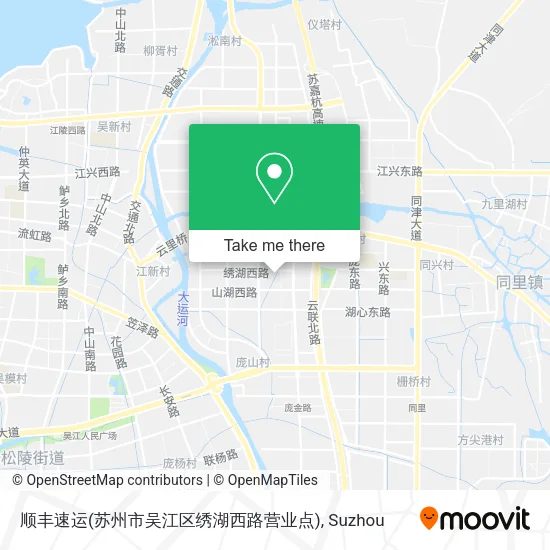 顺丰速运(苏州市吴江区绣湖西路营业点) map