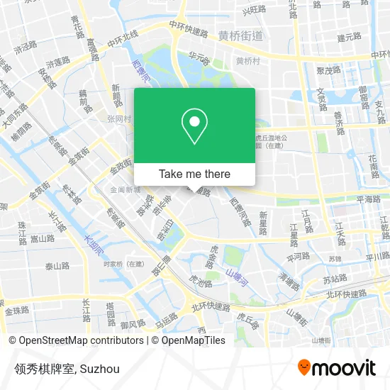 领秀棋牌室 map