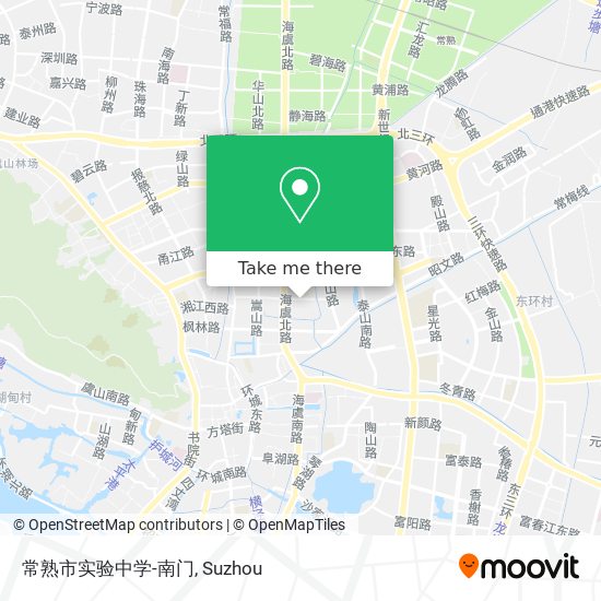 常熟市实验中学-南门 map