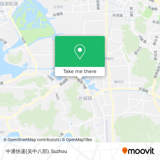 中通快递(吴中八部) map