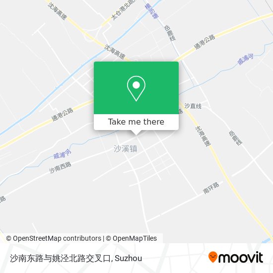 沙南东路与姚泾北路交叉口 map