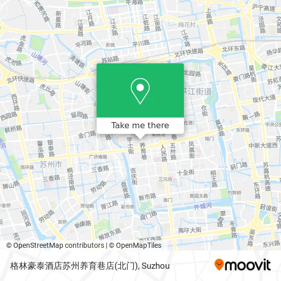 格林豪泰酒店苏州养育巷店(北门) map