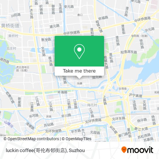 luckin coffee(哥伦布邻街店) map