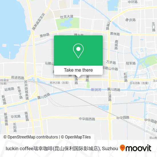 luckin coffee瑞幸咖啡(昆山保利国际影城店) map