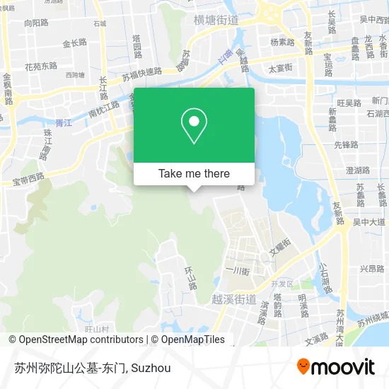 苏州弥陀山公墓-东门 map