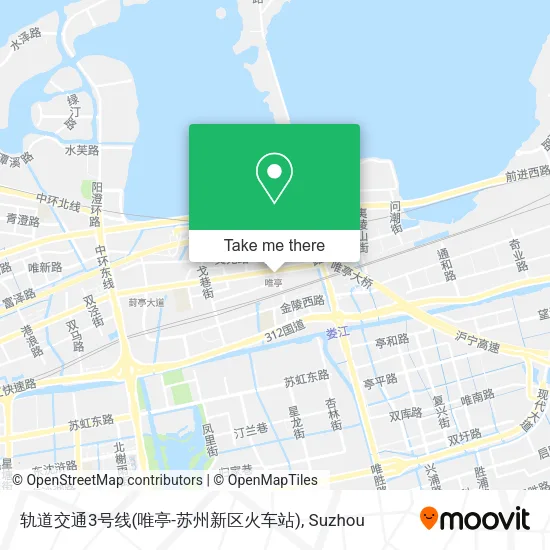 轨道交通3号线(唯亭-苏州新区火车站) map