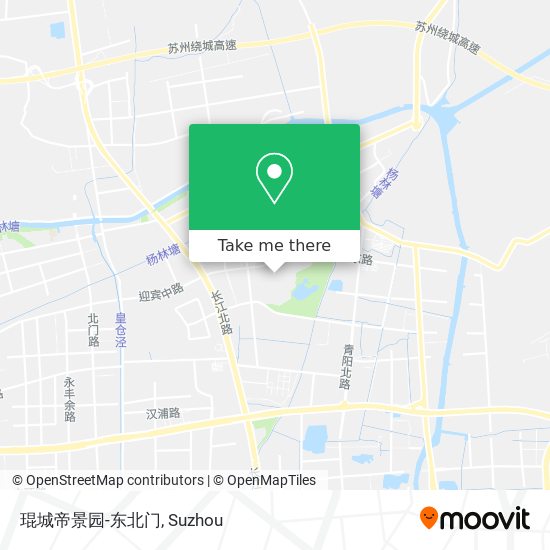 琨城帝景园-东北门 map
