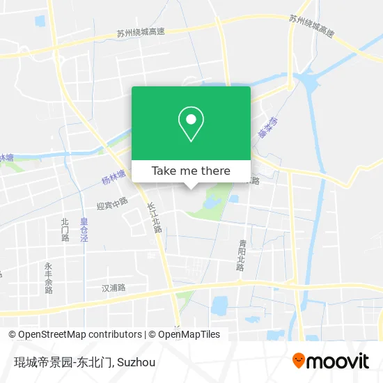 琨城帝景园-东北门 map