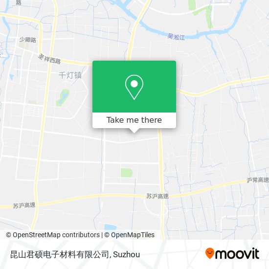 昆山君硕电子材料有限公司 map