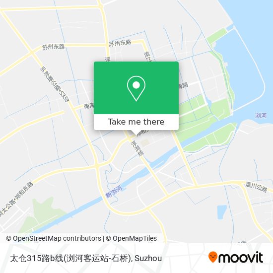 太仓315路b线(浏河客运站-石桥) map