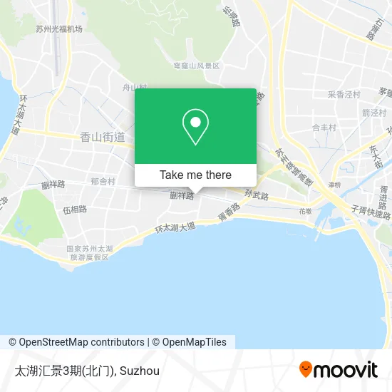 太湖汇景3期(北门) map