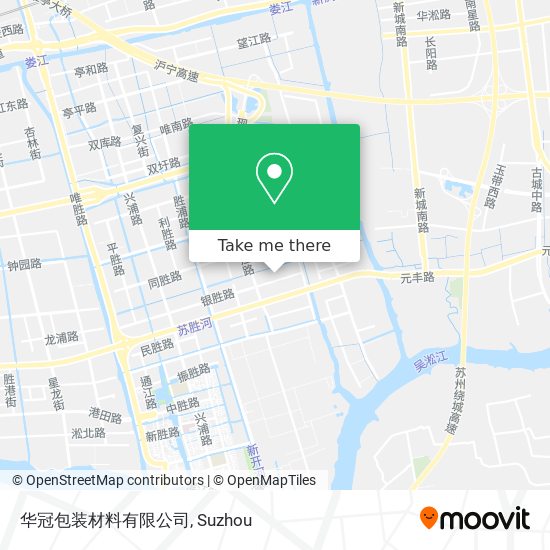 华冠包装材料有限公司 map