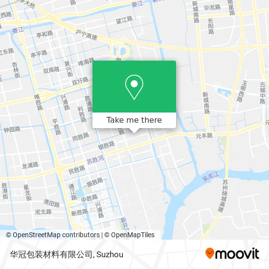 华冠包装材料有限公司 map