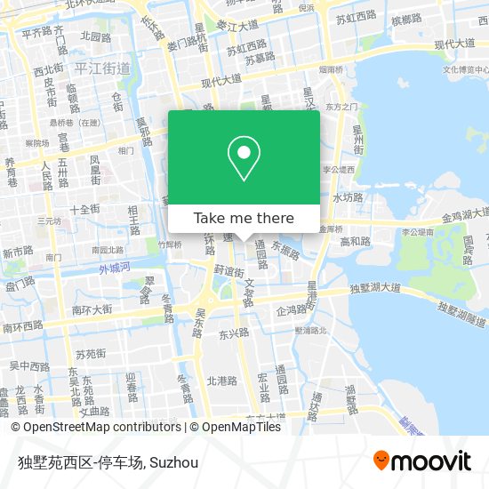 独墅苑西区-停车场 map