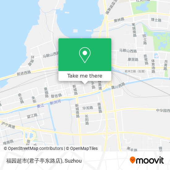福园超市(君子亭东路店) map