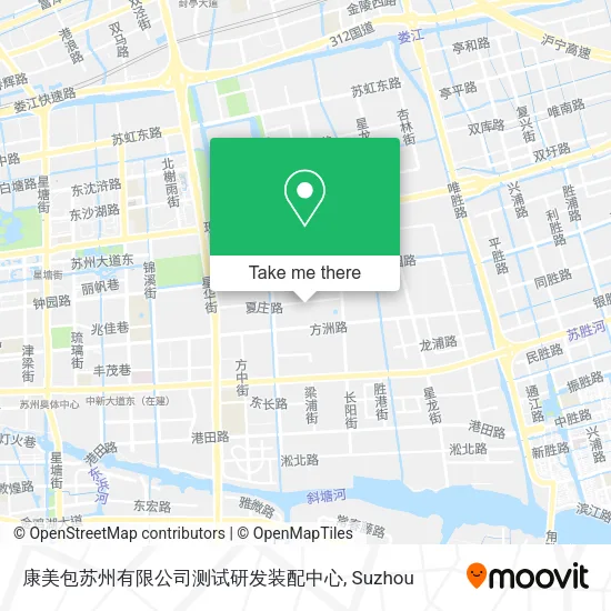 康美包苏州有限公司测试研发装配中心 map