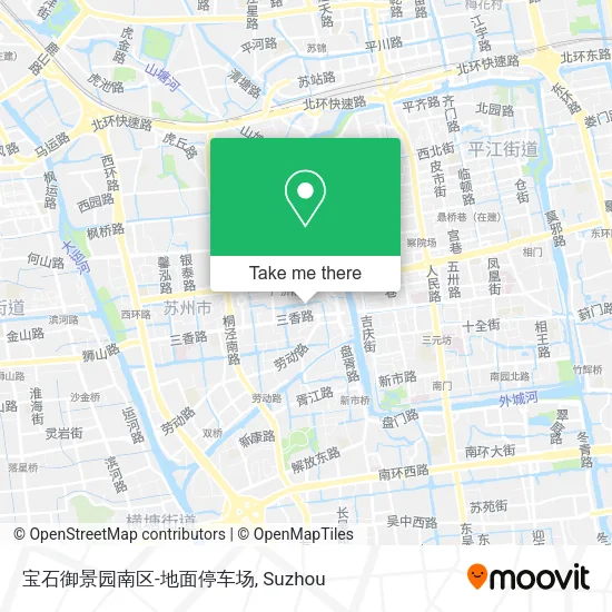 宝石御景园南区-地面停车场 map