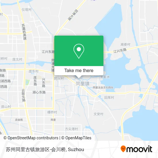 苏州同里古镇旅游区-会川桥 map