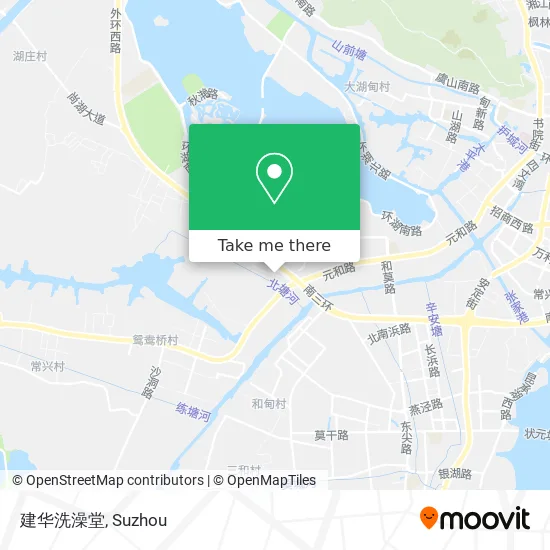建华洗澡堂 map