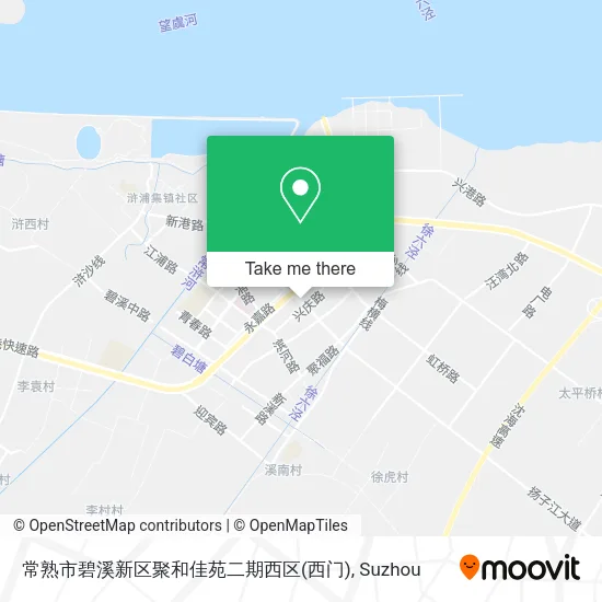 常熟市碧溪新区聚和佳苑二期西区(西门) map