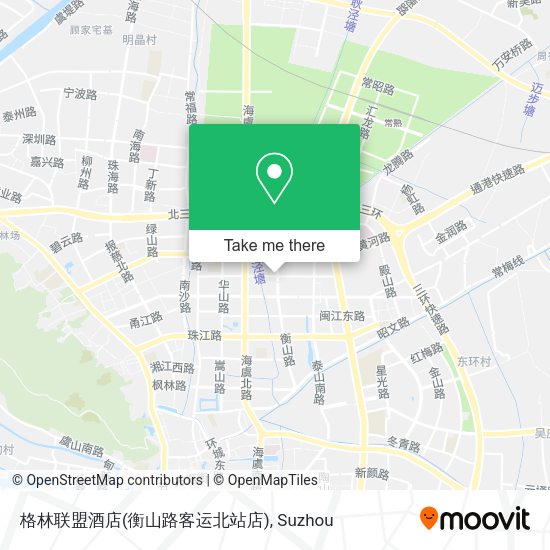 格林联盟酒店(衡山路客运北站店) map