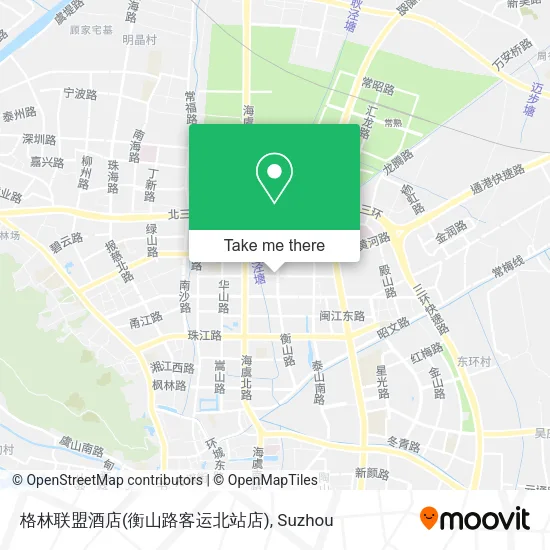 格林联盟酒店(衡山路客运北站店) map