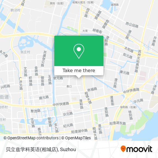 贝立兹学科英语(相城店) map