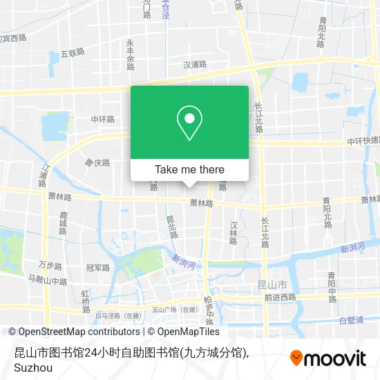 昆山市图书馆24小时自助图书馆(九方城分馆) map
