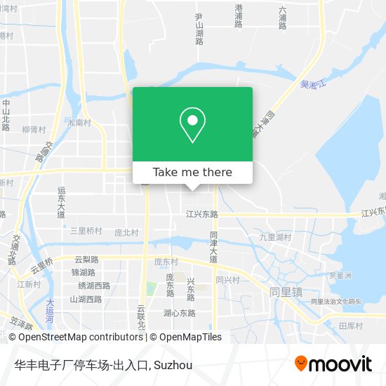 华丰电子厂停车场-出入口 map