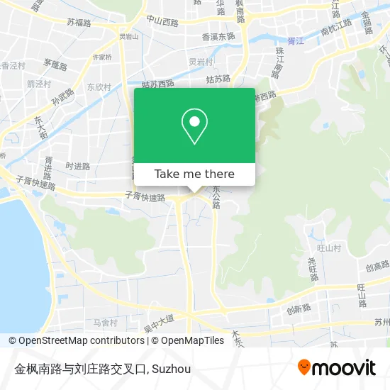 金枫南路与刘庄路交叉口 map