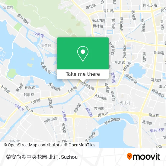 荣安尚湖中央花园-北门 map