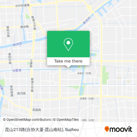 昆山213路(台协大厦-昆山南站) map