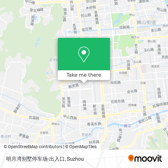 明月湾别墅停车场-出入口 map